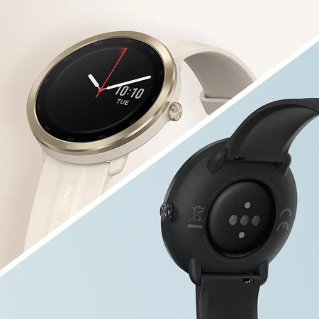 70mai Złoty Smartwatch Zegarek sportowy Maimo Watch R + Czarny wymienny pasek