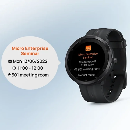 70mai Czarny Smartwatch Zegarek sportowy Maimo Watch R + świąteczne opakowanie