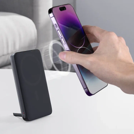 Aukey Powerbank 6700 mAh QI2 15W i 20W PD z USB-C PB-MS05 GY