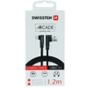SWISSTEN Czarny Kabel USB - USB-C 1,2m Arcade