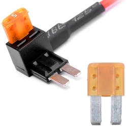 Przejściówka do bezpieczników płytkowych MICRO 2 + bezpiecznik