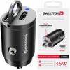 SWISSTEN Ładowarka samochodowa 2xUSB-C 45W