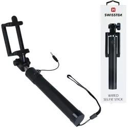 SWISSTEN Bluetooth Selfie Stick jack 3,5mm do 81cm