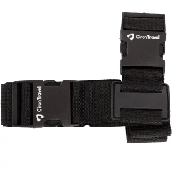 Ciron Zabezpieczenie  do Walizek Pas Zabezpieczający Czarny z wizytówką