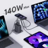 Aukey Kompaktowa Ładowarka sieciowa PA-C6 Comet Mix 4 140W GaN 