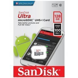 SanDisk Karta pamięci 128GB 100 MB/s Ultra microSDXC