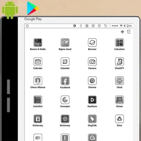BIGME czytnik e-book notes 4/64 GB 7” czarno-biały podświetlany dotyk B751