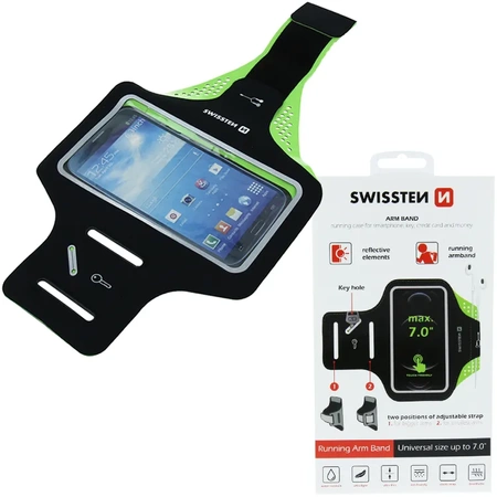 SWISSTEN Etui do biegania na ramię na telefon 7"