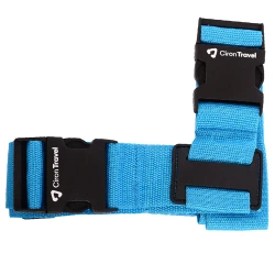 Ciron Zabezpieczenie  do Walizek Pas Zabezpieczający Niebieski z wizytówką