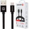 SWISSTEN Czarny Kabel USB - USB-C 3m 3A