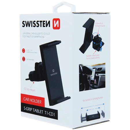 SWISSTEN Uchwyt samochodowy na magnes do slotu CD S-Grip T1-CD1