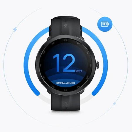 70mai Czarny Smartwatch Zegarek sportowy Maimo Watch R + Beżowy wymienny pasek