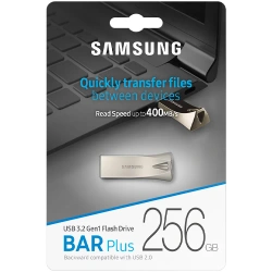 Samsung Pendrive 256GB USB 3.2 400MB/s kolor srebrny BAR PLUS