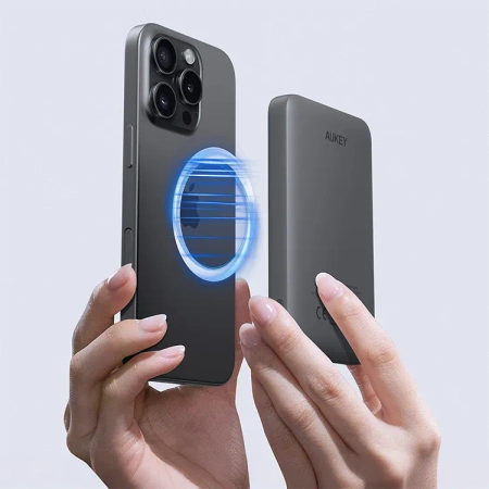 Aukey Powerbank 5000 mAh 15W i 20W PD z USB-C PB-MS03 GY
