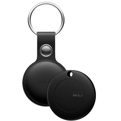 MiLi lokalizator czarny na Android i iOS + czarne etui w formie breloka MiTag DUO