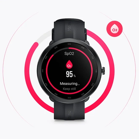 70mai Czarny Smartwatch Zegarek sportowy Maimo Watch R + Beżowy wymienny pasek