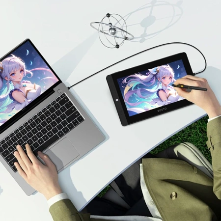Bosto tablet graficzny z ekranem dotykowym OLED, piórem Movsketch 13