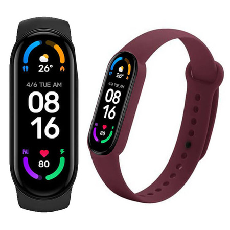 Opaska sportowa Xiaomi Mi Band 6 + wymienna opaska