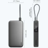 Aukey Powerbank 20000 mAh o mocy 130W z wbudowanym kablem USB-C PB-Y48 Spark Sling 20000