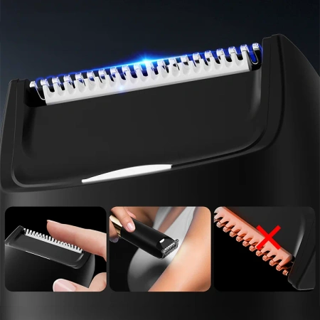 ENCHEN golarka wielofunkcyjna 2w1 z oświetleniem LED A3 czarna