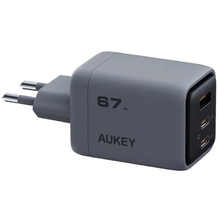 Aukey Kompaktowa Ładowarka sieciowa PA-C3 Comet Mix 3 67W GaN 
