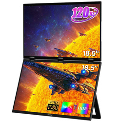 ZEUSLAP Podwójny Monitor Przenośny 18.5” 120Hz Full HD Z18W