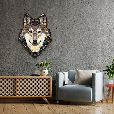 Wood You Do Puzzle drewniane Wilk | Above Average Wolf | 465 elementów | A2