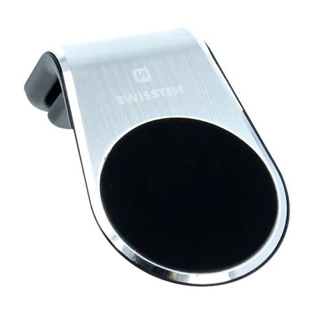 SWISSTEN Srebrny Magnetyczny Uchwyt samochodowy do kratki nawiewu S-Grip Easy Mount