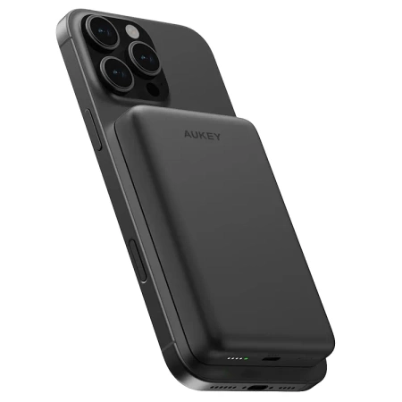 Aukey Powerbank 10000 mAh QI2 15W i 20W PD z USB-C PB-MS08 BK