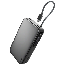 Aukey Powerbank 20000 mAh o mocy 130W z wbudowanym kablem USB-C PB-Y48 Spark Sling 20000