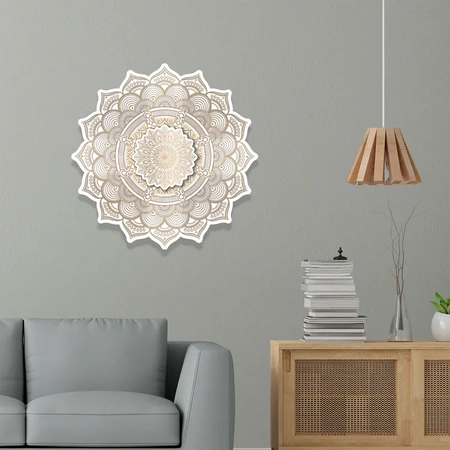 Wood You Do Puzzle drewniane Luksusowa Mandala Biała | Luxury Mandala White | 418 elementów | A2