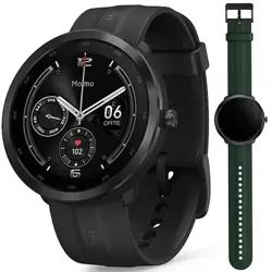 70mai Czarny Smartwatch Zegarek sportowy Maimo Watch R GPS + Zielony wymienny pasek