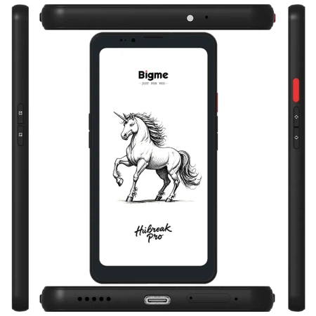 Bigme Czytnik i Smartfon w jednym czarny HiBreak PRO 2w1