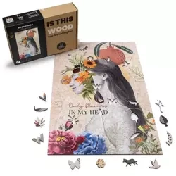 Wood You Do Puzzle drewniane Kwiaty dla kobiety | Flower Woman | 418 elementów | A2