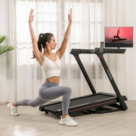 Yesoul Bieżnia Fitness do domu z monitorem 21,5" i automatycznym nachyleniem do 10% T3 PLUS