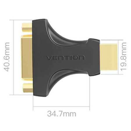 Vention Adapter HDMI męski na dvi (24+5) żeński AIKB0