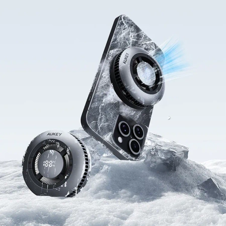 AUKEY magnetyczna ładowarka 15w MagFusion Qi2 z chłodzeniem LC-G10