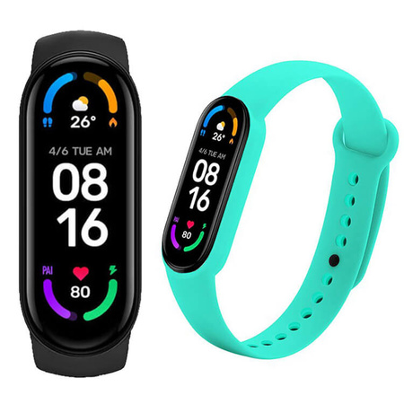 Opaska sportowa Xiaomi Mi Band 6 + wymienna opaska 