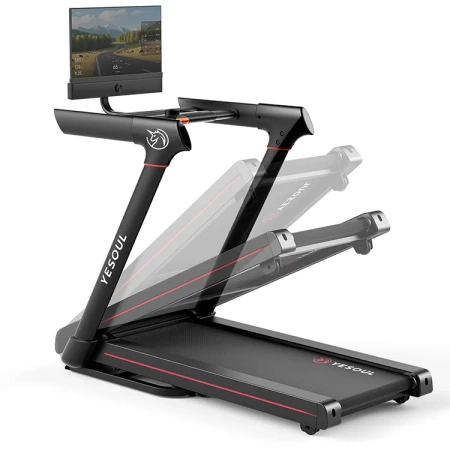 Yesoul Bieżnia Fitness do domu z monitorem 21,5" i automatycznym nachyleniem do 10% T3 PLUS