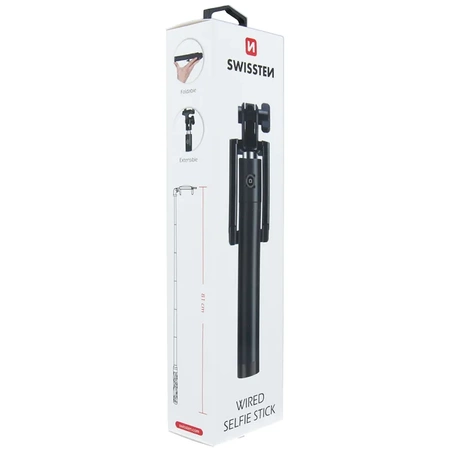 SWISSTEN Bluetooth Selfie Stick jack 3,5mm do 81cm