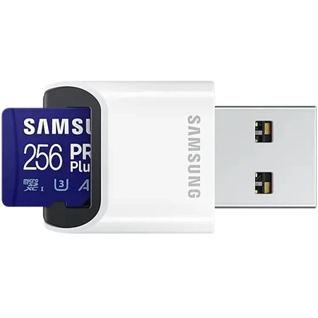 Samsung Karta pamięci PRO Plus MicroSD 256GB 130MB/s + czytnik