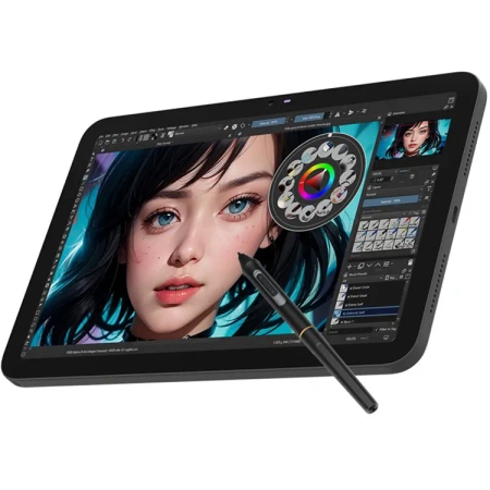 Bosto tablet graficzny z ekranem IPS 10,1 cala i pasywnym rysikiem BT-101C szary 