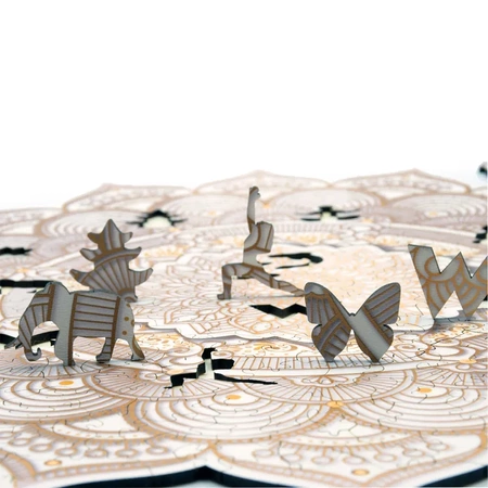 Wood You Do Puzzle drewniane Luksusowa Mandala Biała | Luxury Mandala White | 418 elementów | A2