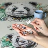 Wood You Do Puzzle drewniane Puszysta Panda | Fluffy Panda | 550 elementów | A2