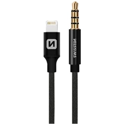 SWISSTEN Kabel adapter audio Lightning - jack 3,5mm 1,5m