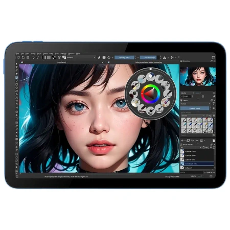 Bosto tablet graficzny z ekranem IPS 10,1 cala i pasywnym rysikiem BT-101C niebieski