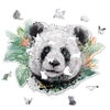 Wood You Do Puzzle drewniane Puszysta Panda | Fluffy Panda | 140 elementów | A4