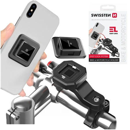 SWISSTEN Uchwyt rowerowy na kierownicę do telefonu EASY LOCK