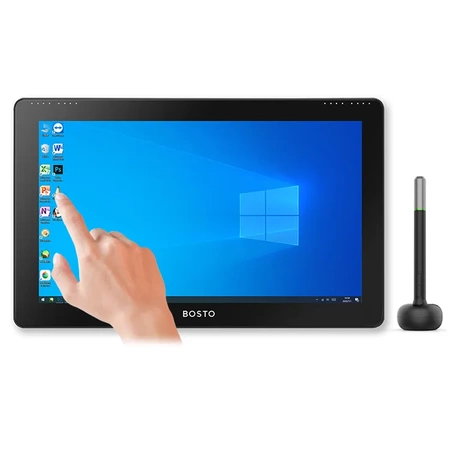 Bosto Tablet graficzny All-in-one Studio 16HDT z Windows 15.6'' IPS 256GB z dotykowym ekranem