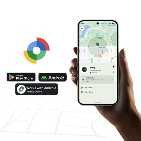 MiLi lokalizator do systemu Android czarny 3 sztuki MiTag